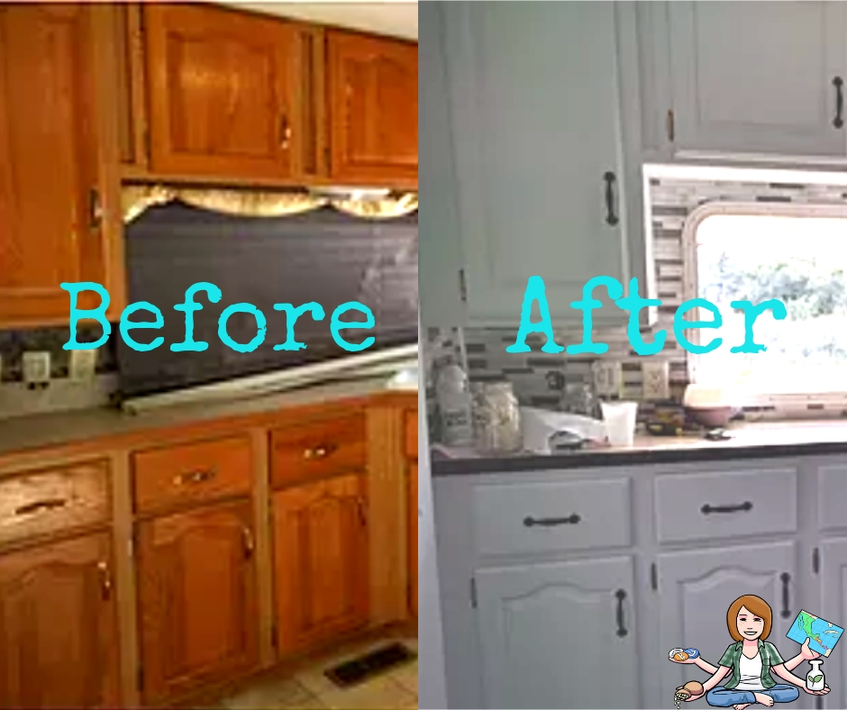Stunning Rv Cabinet Remodel Before And After Detailed How To Hg