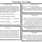 Printable Car Games (HG)